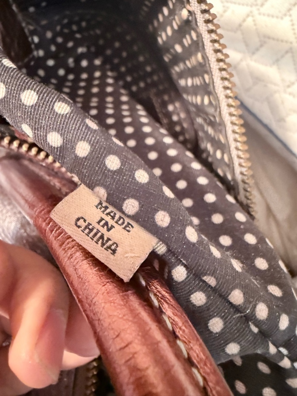 kate spade Metallic Gray Satchel with Brown Handles and Shoulder Strap - Picture 11 of 11